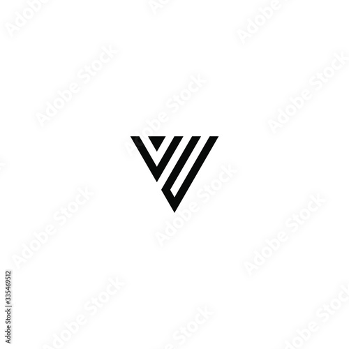 vu letter vector logo abstract