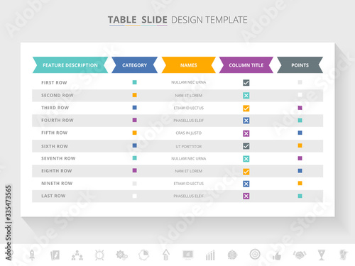 Table Infographic Template