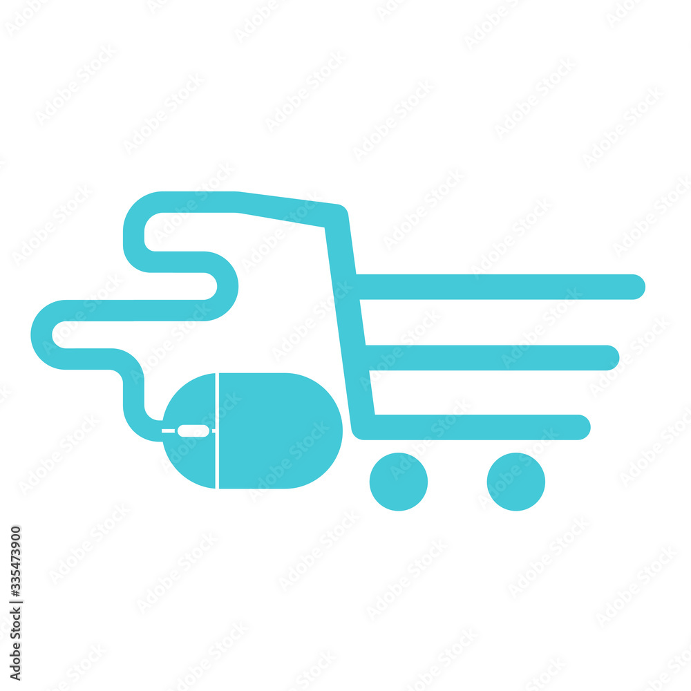 online shopping design icon Vector illustration online shopping design icon Vector illustration