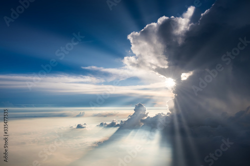 Fototapeta Naklejka Na Ścianę i Meble -  Above the clouds couldscape