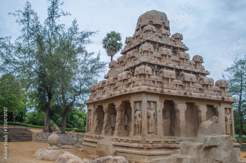 Five Rathas are UNESCO World Heritage Site located at Mamallapuram aka Mahabalipuram in Tamil Nadu  India