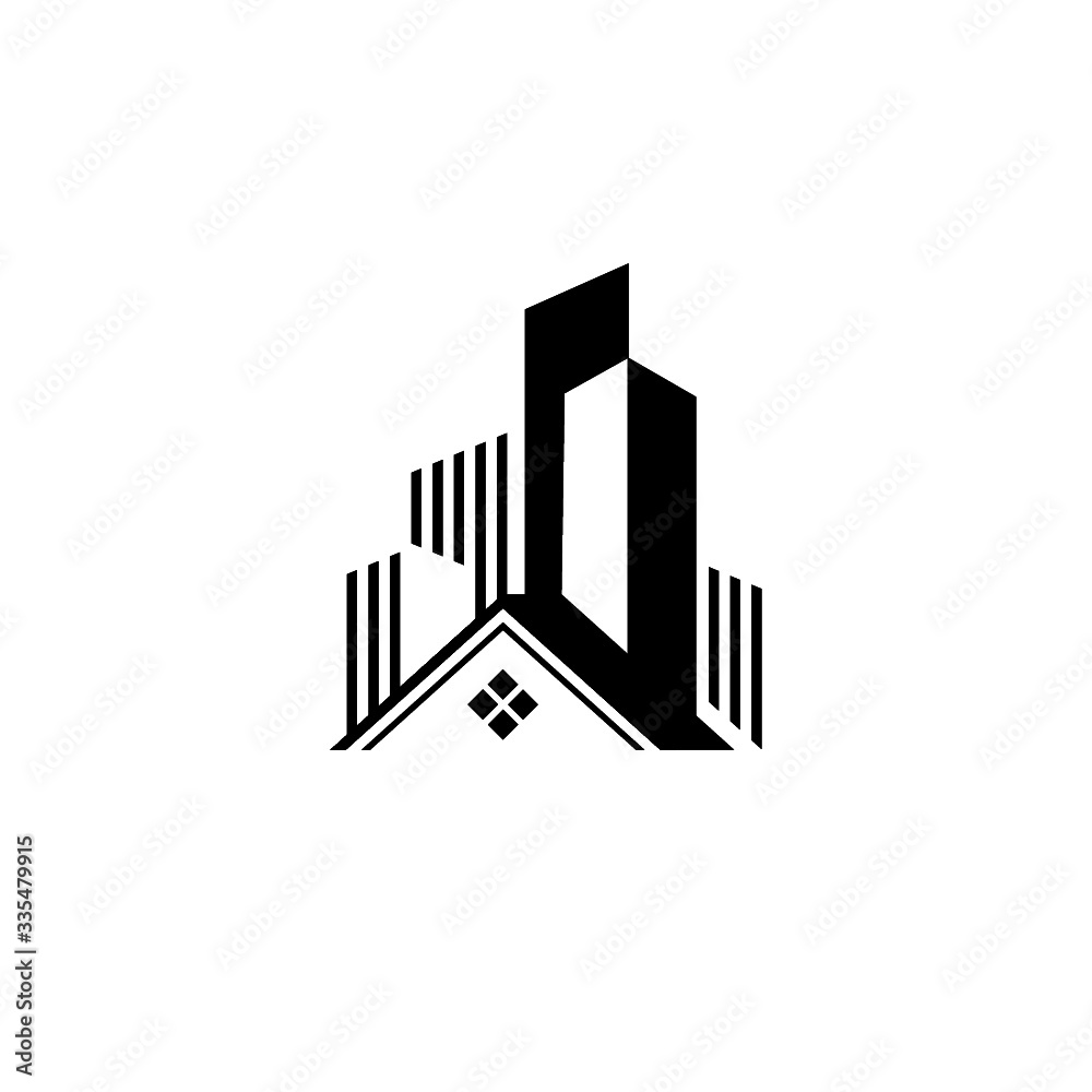 Real estate logo design icon isolated on white background Real estate logo design icon isolated on white background