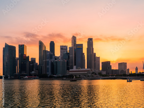  Singapore Cityscape Financial building © Netfalls