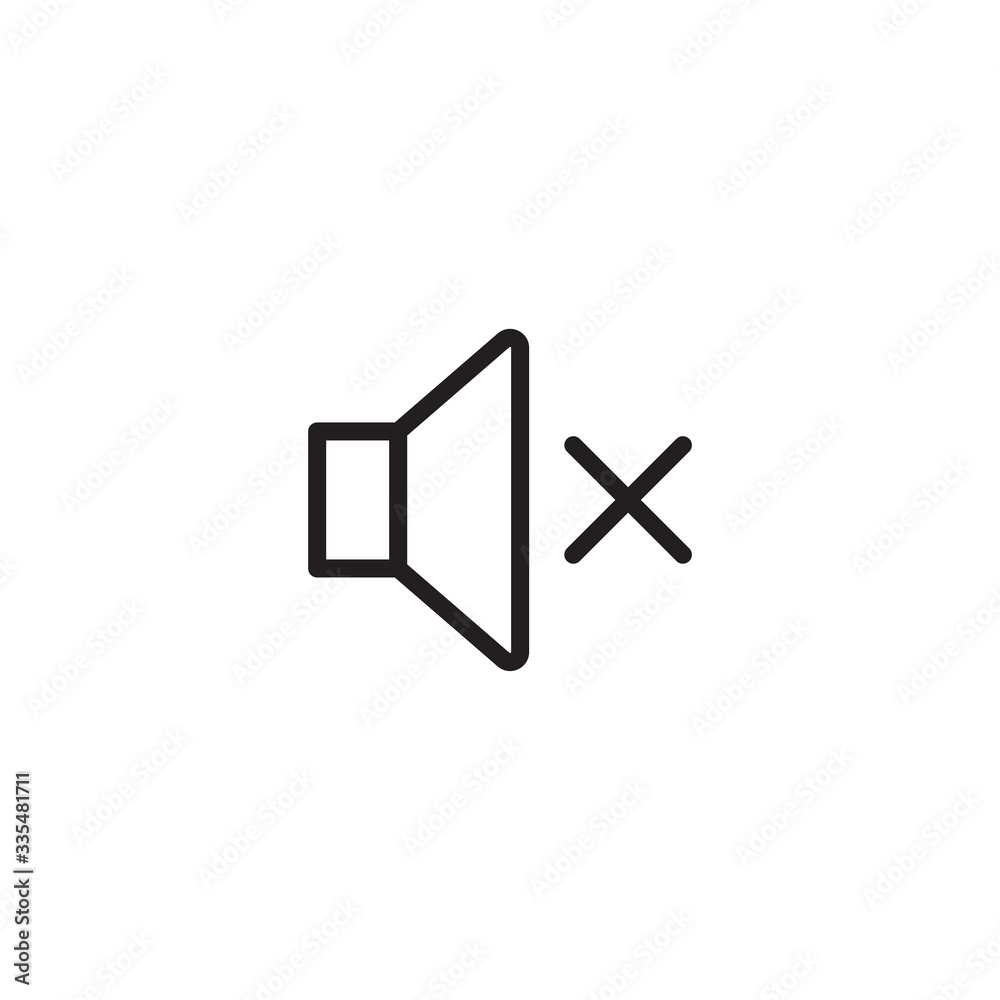 Sound Off Icon Vector Design Flat Style Symbol. Mute Button Speaker Icon. speaker mute icon ui vector. Audio speaker closed icon vector Sound Off Icon Vector Design Flat Style Symbol. Mute Button Speaker Icon. speaker mute icon ui vector. Audio speaker closed icon vector