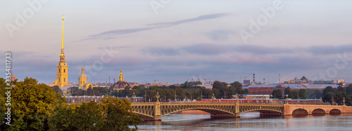 Peter and Paul Cathedral and Troitsky Bridge, Saint Petersburg © NMint
