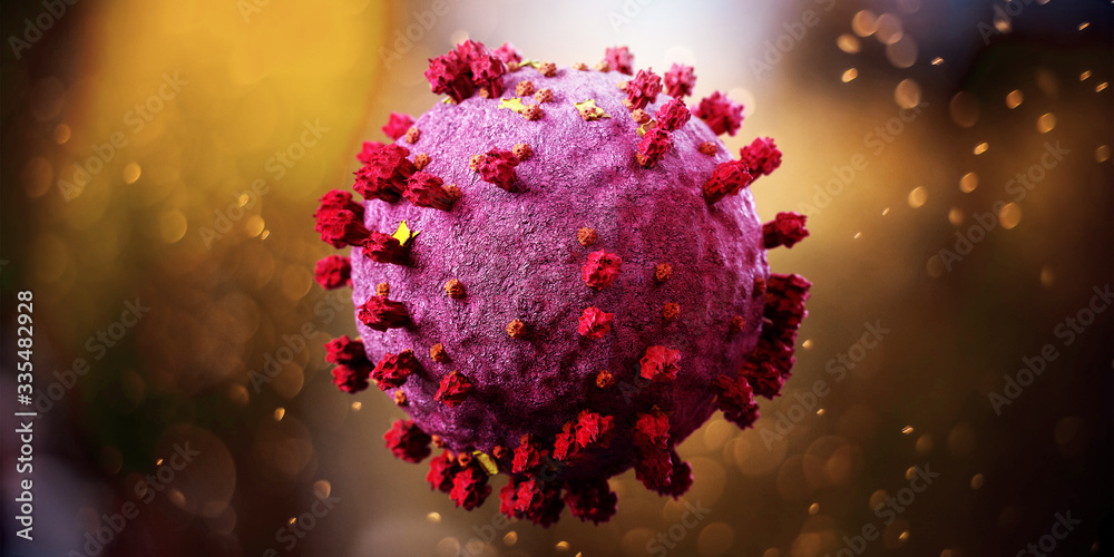 Coronavirus Covid-19 background - 3d rendering Coronavirus Covid-19 background - 3d rendering