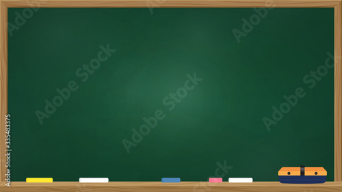 黒板_学校_消し跡_16：9