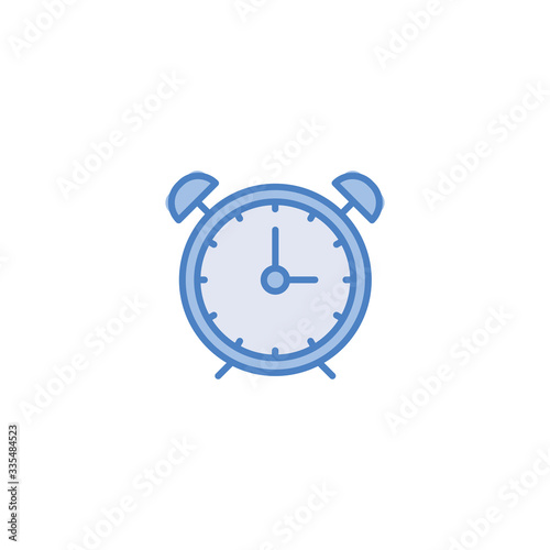 Alarm Clock vector icon isolated on white background. Alarm clock ringing icon. Symbol for your web site design, logo, app, UI.