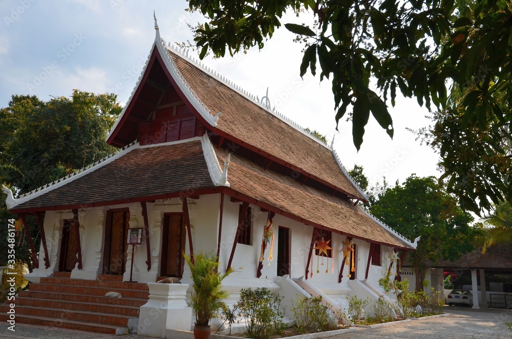 Wunderschönes Kloster-Gebäude in Luang Prabang, Laos