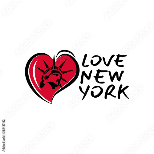 i love new york, Concept with Statue of Liberty. Good for scrap booking, posters, textiles, gifts, travel sets