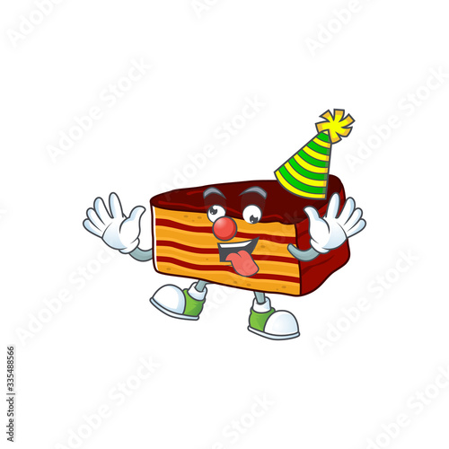 Amusing Clown dobos torte cartoon character mascot style