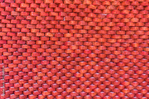Red brick wall texture background