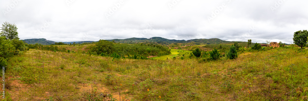 Panoramic shots of landscape images on the island of Madagascar