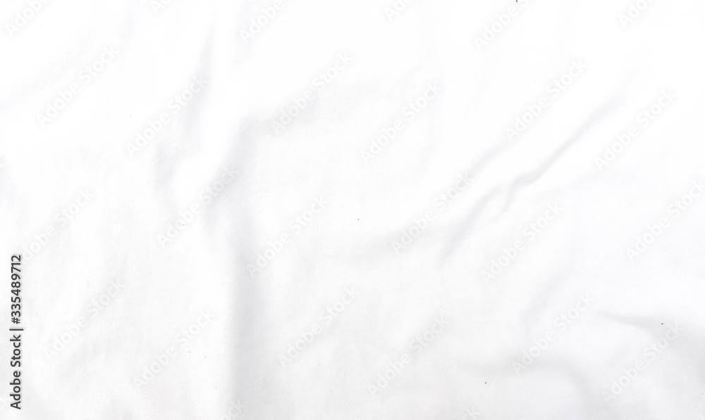 Obraz premium Abstract white fabric texture background. Wavy white cloth.
