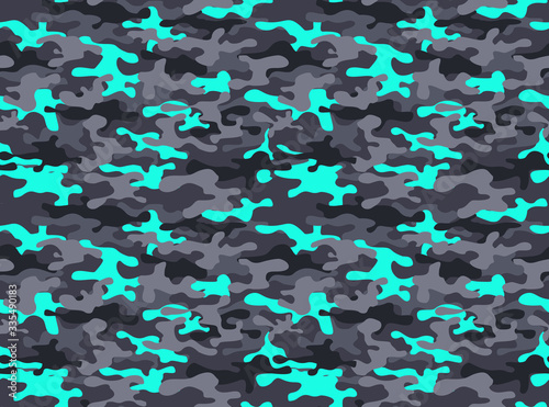 Seamless camouflage pattern modern. Print. Vector