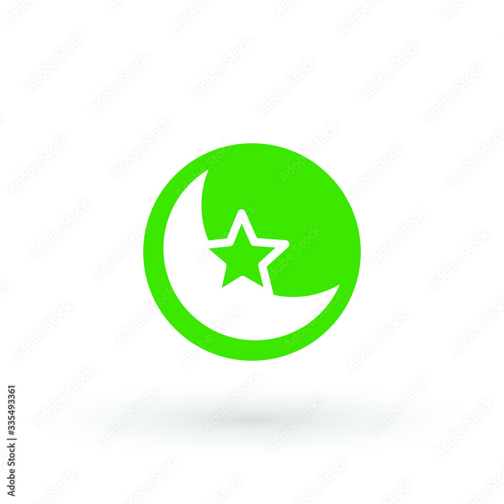 moon star islam islamic muslim religion silhouette icon vector logo symbol moon star islam islamic muslim religion silhouette icon vector logo symbol