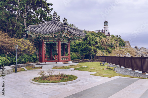 traditional korean pavilion on Nurimaru APEC house grounds