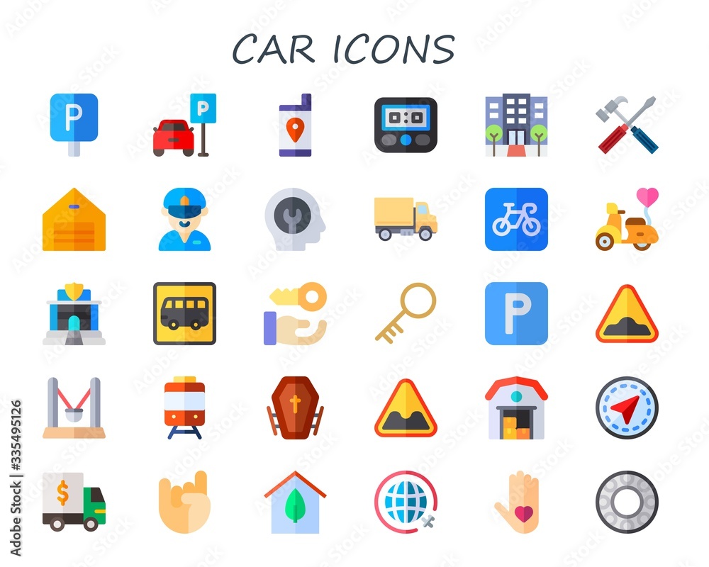 car icon set car icon set