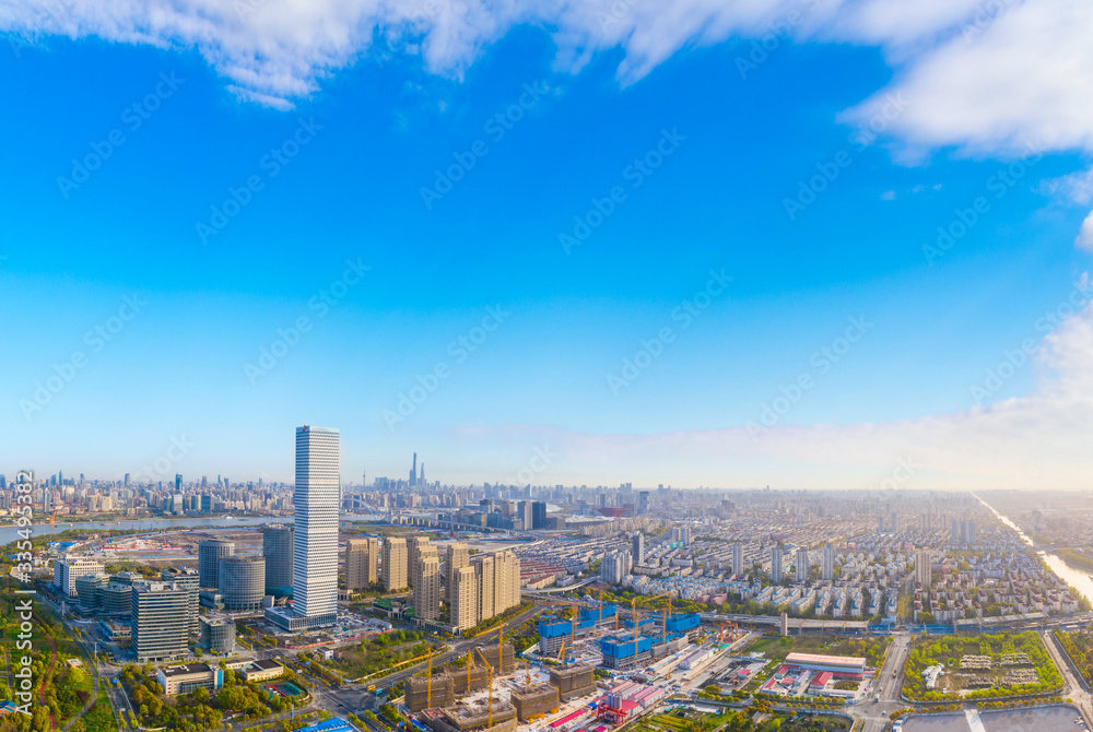 Fototapeta premium City Scenery of Pudong New Area, Shanghai, China