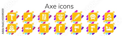 axe icon set