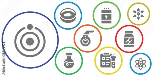 Modern Simple Set of biotechnology Vector filled Icons