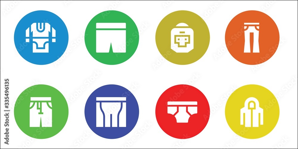 Modern Simple Set of shorts Vector filled Icons Modern Simple Set of shorts Vector filled Icons