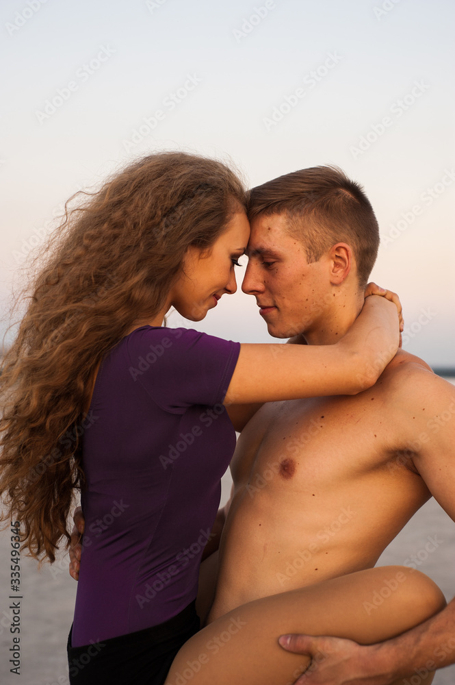 girl and guy dancers perform a passionate dance together outdoors in nature girl and guy dancers perform a passionate dance together outdoors in nature