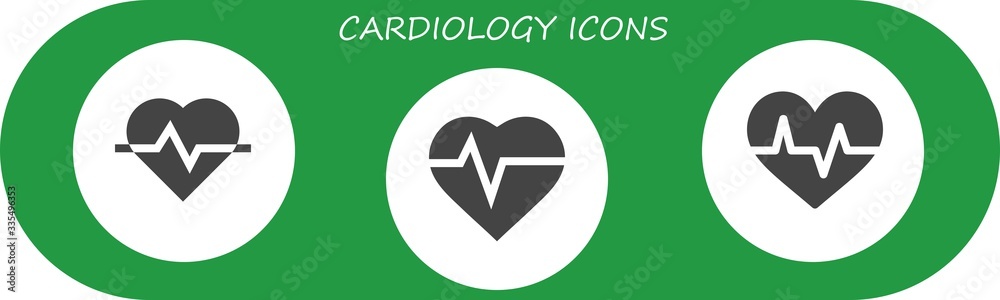 Modern Simple Set of cardiology Vector filled Icons Modern Simple Set of cardiology Vector filled Icons