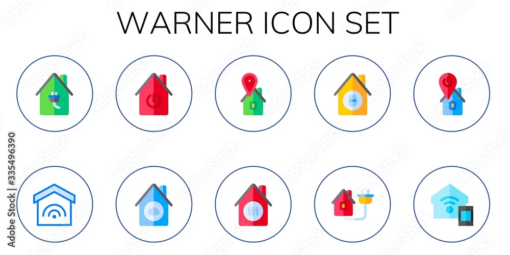 warner icon set warner icon set