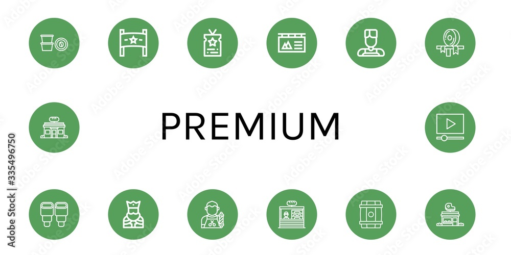 premium simple icons set premium simple icons set