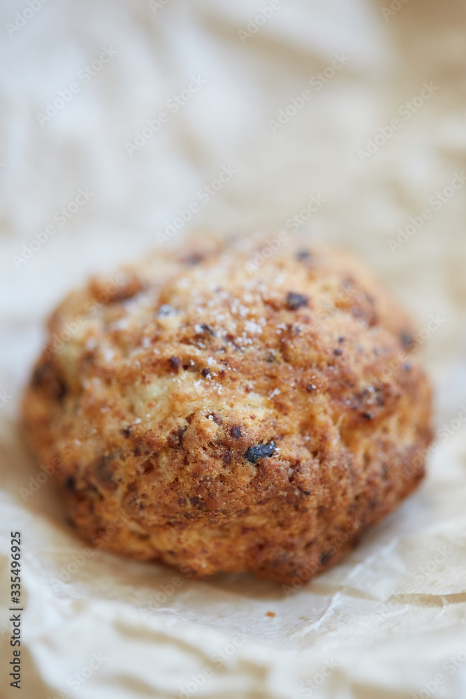 biscuits. homemade cookie with berry