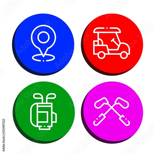Set of putter icons