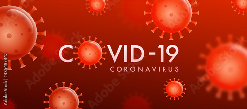 Coronavirus :  CoVID-19 Virus Banner.