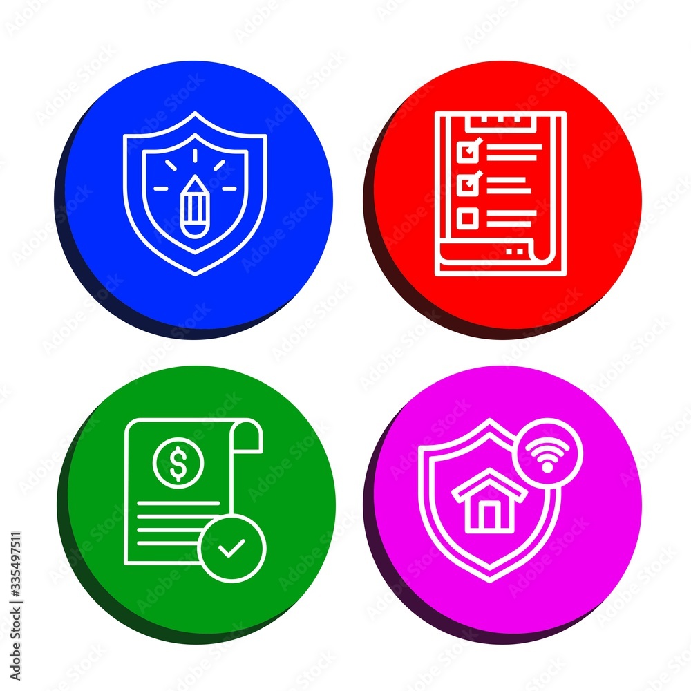 Set of accepted icons Set of accepted icons