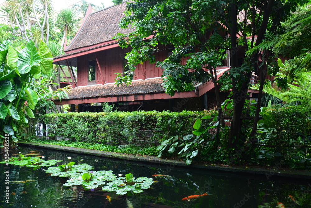Fototapeta Maison de Jim Thompson Architecte Bangkok