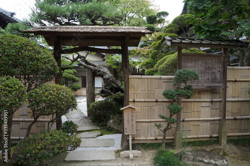 This is a picture of Chusonji Temple in Japan. This is a World Heritage Site. The Golden Hall in the temple is positioned as a national treasure.