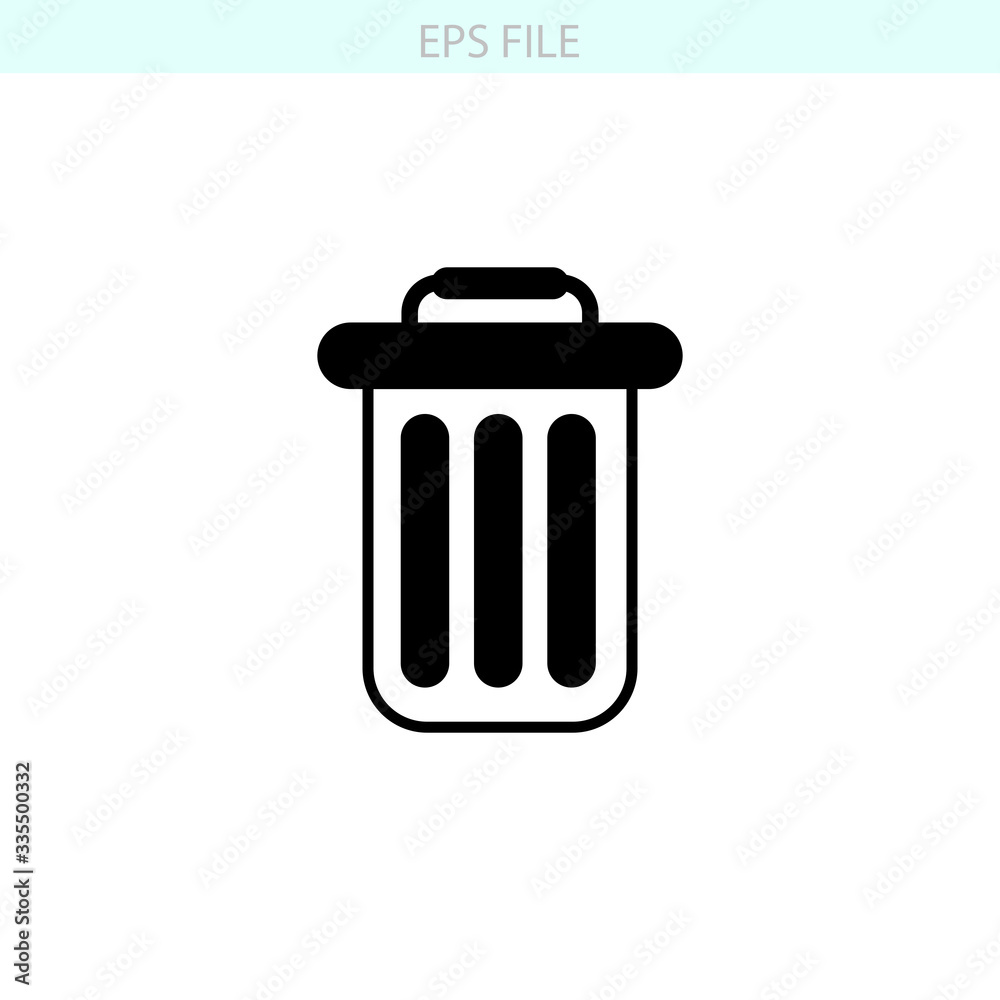 trash can icon. EPS vector file trash can icon. EPS vector file