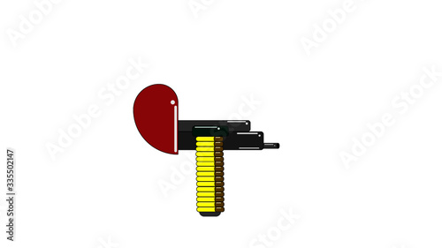 Сердце  (Flat design, illustrator )