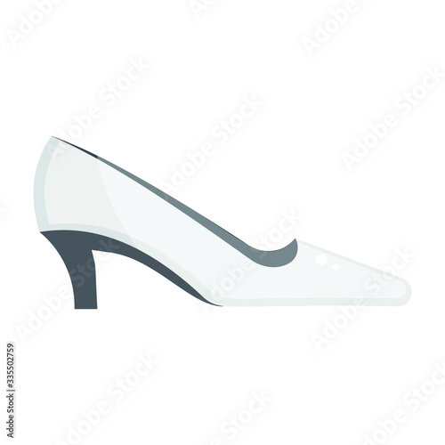 Flat icon of ladies high heels vectors 
