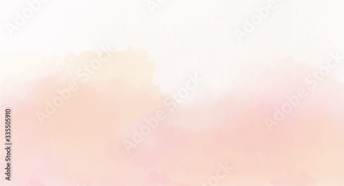 Soft Pink watercolor background for your design, watercolor background concept, vector. photo