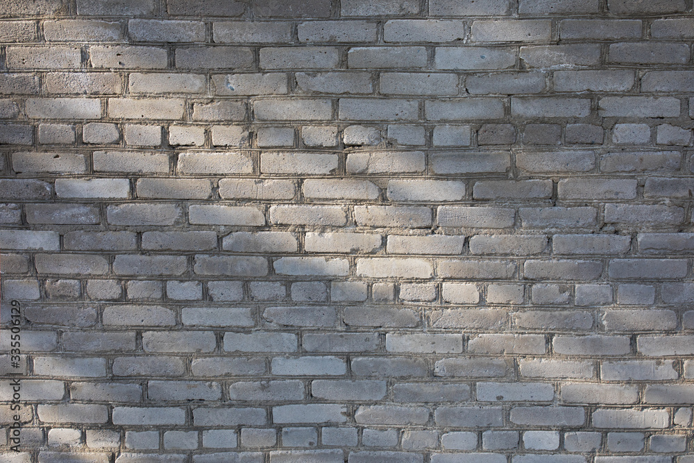 Obraz premium Gray brick wall background