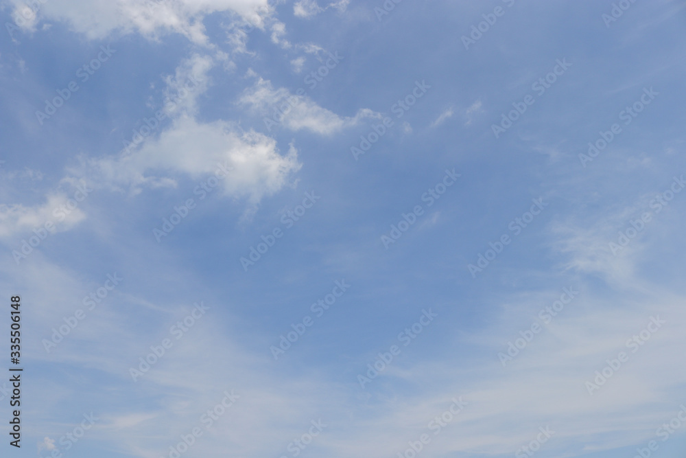 Beautiful Blue sky background with clouds