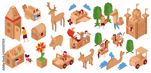 Cardboard Toys Isometric Set 