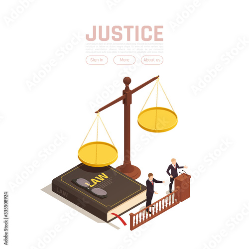 Justice Weights Isometric Background