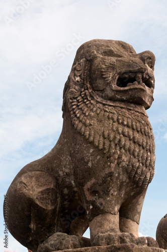 Cambodian lion sculpture, Siem Reap