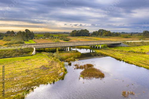 River bridge with wildlife underpass