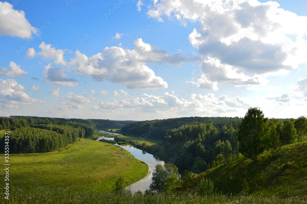Obraz premium summer day landscape in Russia