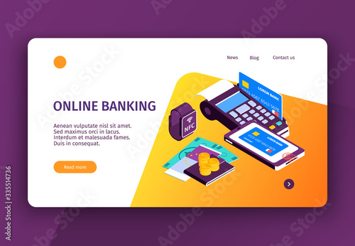 Online Banking  Page Design