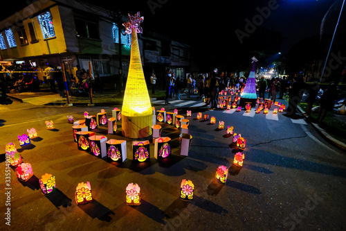 Photography Colombia Armenia Religious celebration of small candles