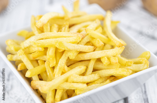 Crispy French Fries (selective focus; close-up shot)